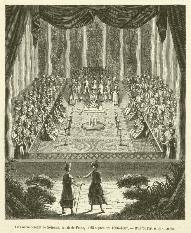 The Coronation of Suleiman, Shah of Persia, September 25, 1666-1667 by French School