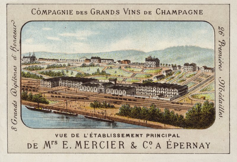 Principal Establishment of E Mercier und Co, Champagne Producers, Epernay, France by French School