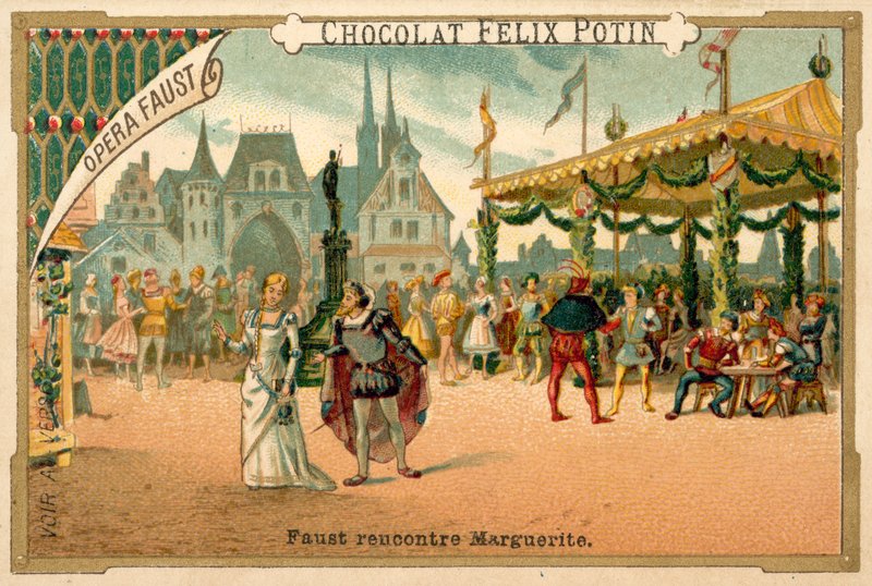 Scene from Faust, an Opera by Charles Gounod by French School