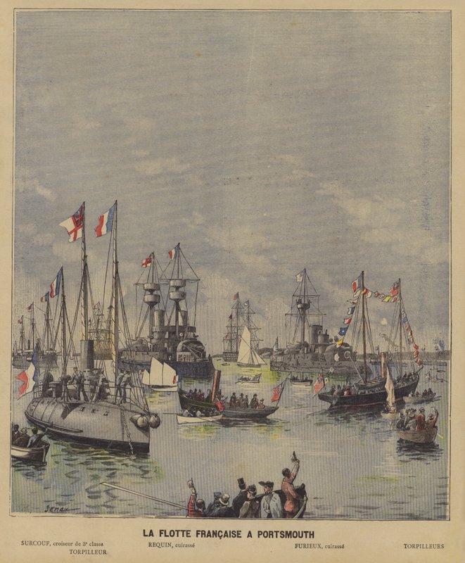 The French Fleet at Portsmouth by French School