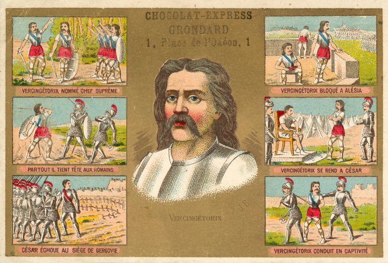 Vercingetorix, Gallic chieftain, and scenes from his life by French School