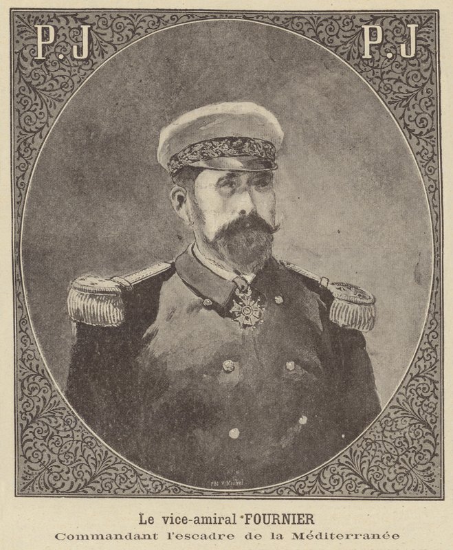 Vice-Admiral Fournier, commander of the French Navy