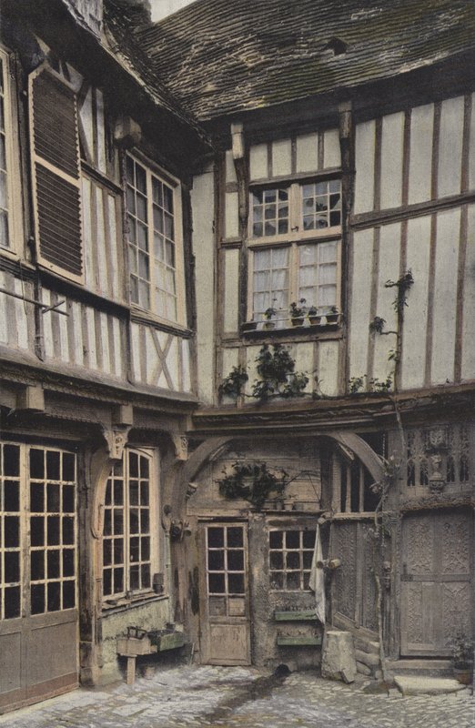 Abbeville, House Known as François I (Inner Courtyard) by French Photographer