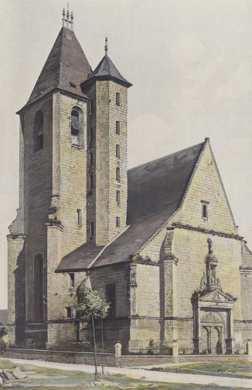 Assier, Church, Northwest View by French Photographer