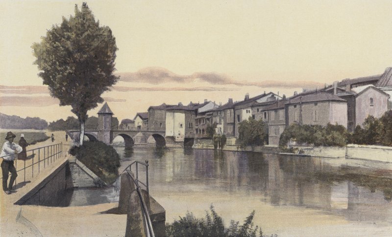 Bar-le-Duc, Notre-Dame Bridge on the Ornain by French Photographer