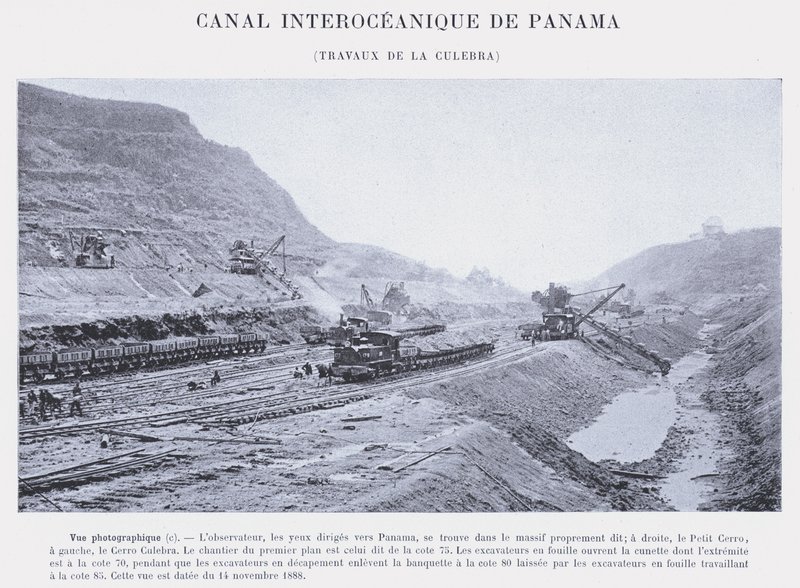 Interoceanic Canal of Panama, Works of the Culebra by French Photographer