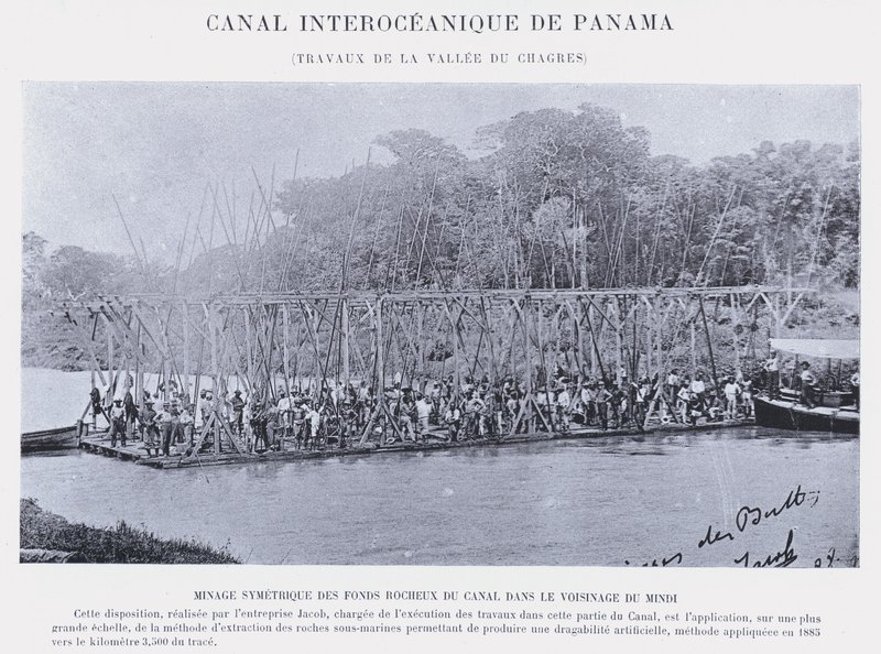 Interoceanic Canal of Panama, Works of the Chagres Valley by French Photographer