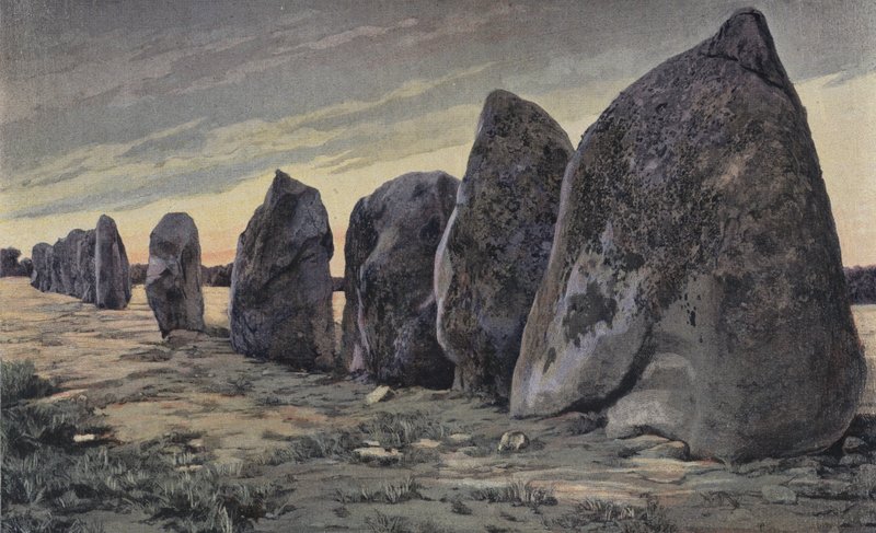 Carnac, Alignments of Kerlescan by French Photographer