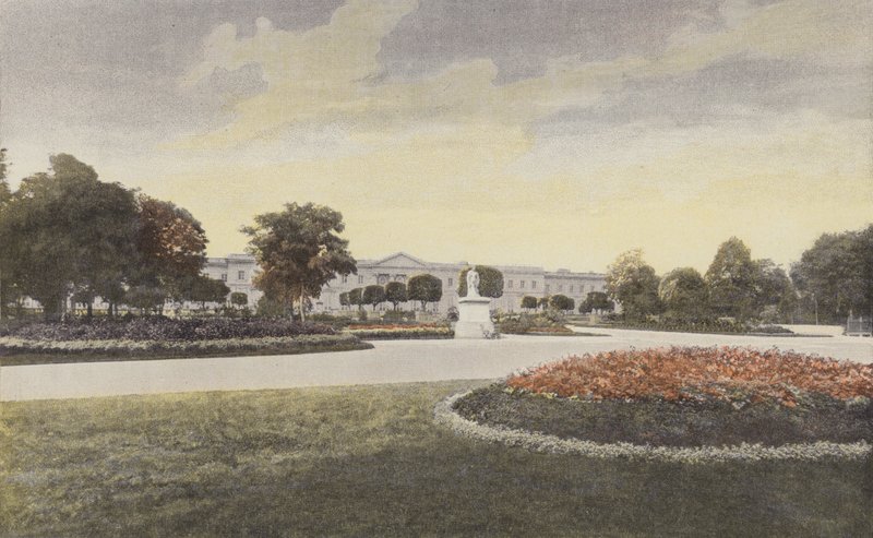 Compiegne, Palace Facade on the Small Park by French Photographer