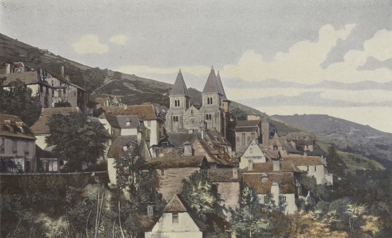 Conques, General View by French Photographer