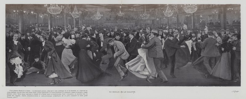 Dancing at the Moulin de la Galette, Paris by French Photographer