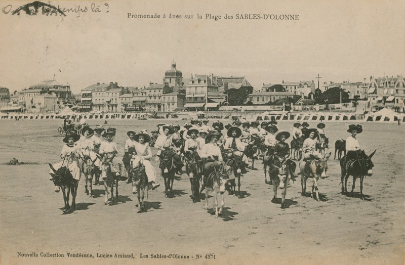 Donkey Rides on the Beach at Les Sables-d