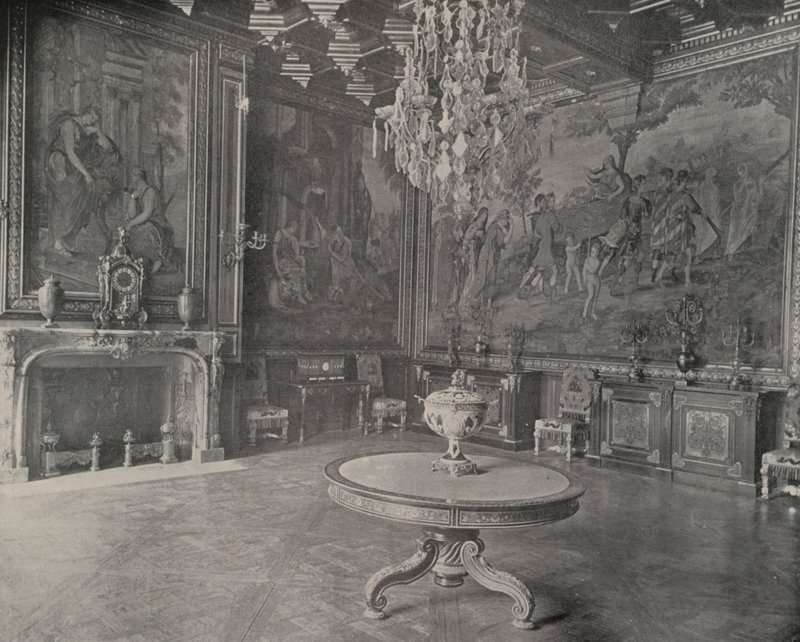 Drawing Room, Palace of Fontainebleau by French Photographer