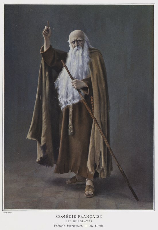 Eugene Silvain as Frederick Barbarossa in The Burgraves by French Photographer