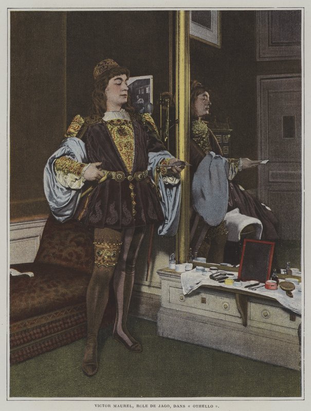 French baritone Victor Maurel as Iago in Giuseppe Verdi
