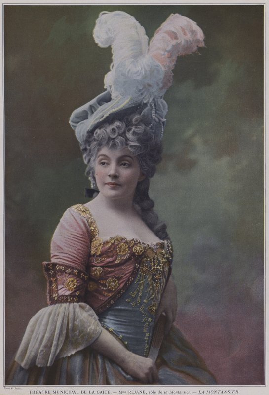Gabrielle Rejane in the title role in La Montansier by French Photographer