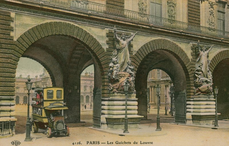 Gates of the Louvre in Paris, France by French Photographer