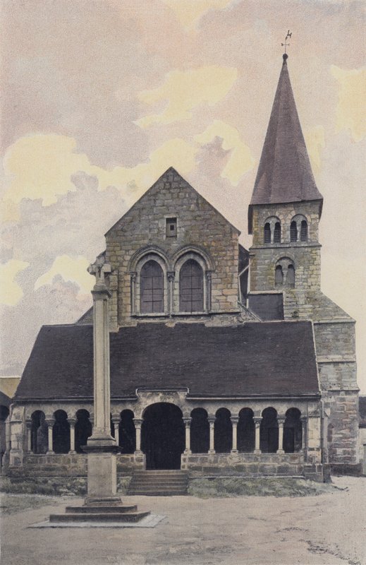 Hermonville, Church, West Facade by French Photographer