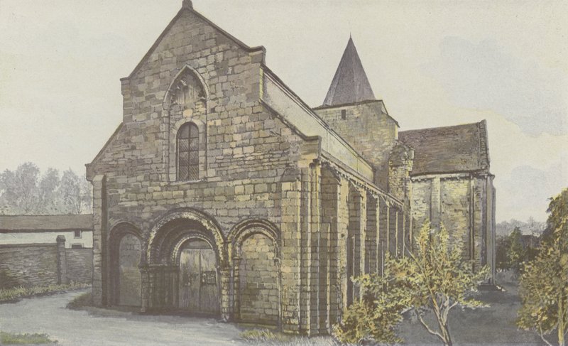 Jazeneuil, Church, Southwest View by French Photographer