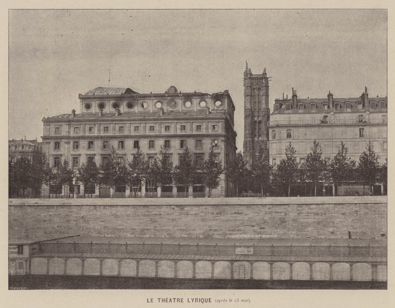 The Commune of Paris, The Lyric Theatre, After May 25 by French Photographer