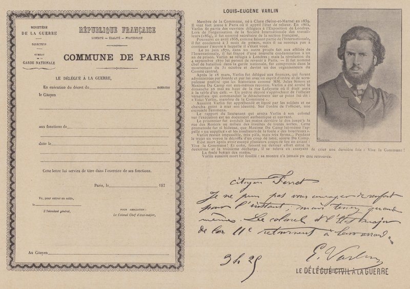 The Commune of Paris, Louis-Eugene Varlin by French Photographer