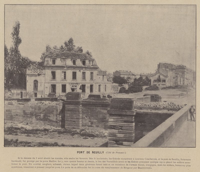 The Commune of Paris, Pont de Neuilly, Puteaux Side by French Photographer