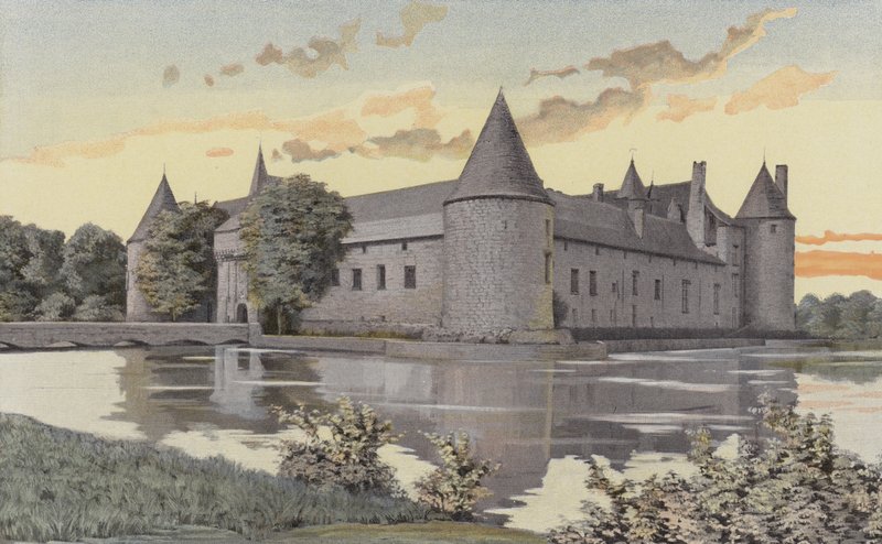 Le Plessis-Bourre, Chateau, Southwest View by French Photographer