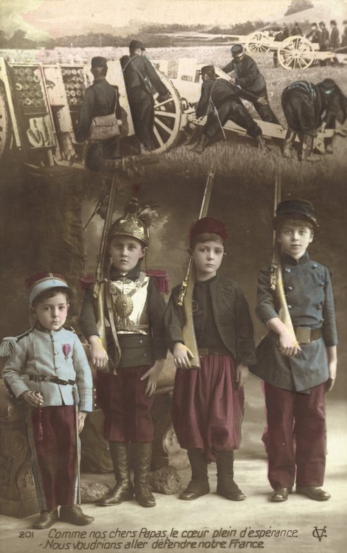Like our dear fathers, our hearts filled with hope, we want to go and defend our France by French Photographer
