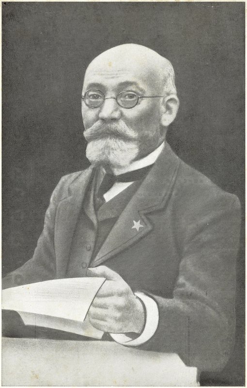 Ludwik Lejzer Zamenhof, Polish Inventor of Esperanto by French Photographer