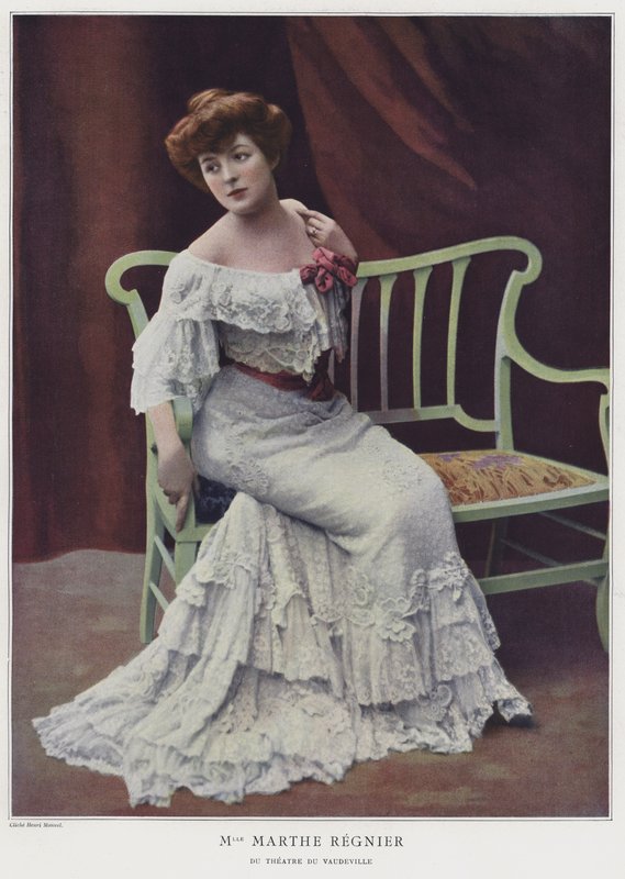 Marthe Regnier, French actress by French Photographer