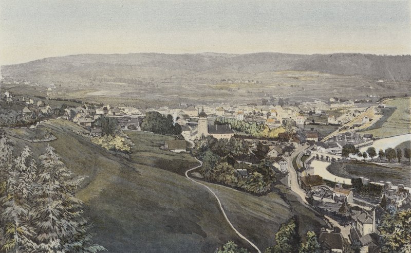 Morteau, General View by French Photographer