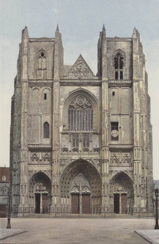 Nantes, Cathedral, West Facade by French Photographer