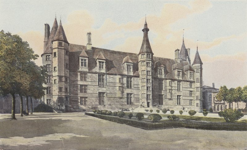 Nevers, Old Ducal Castle, South Facade by French Photographer