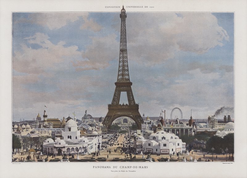 Panorama of the Champ de Mars during the Exposition Universelle 1900, Paris by French Photographer