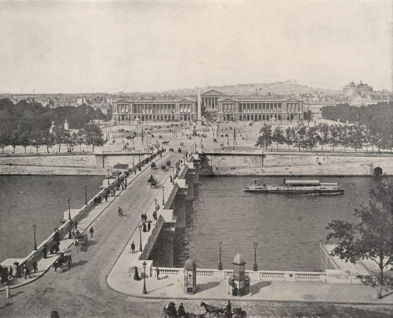 Paris: A View of the Place de la Concorde, looking North by French Photographer