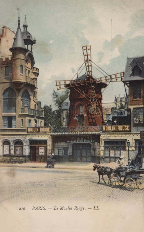 Paris, The Moulin Rouge by French Photographer