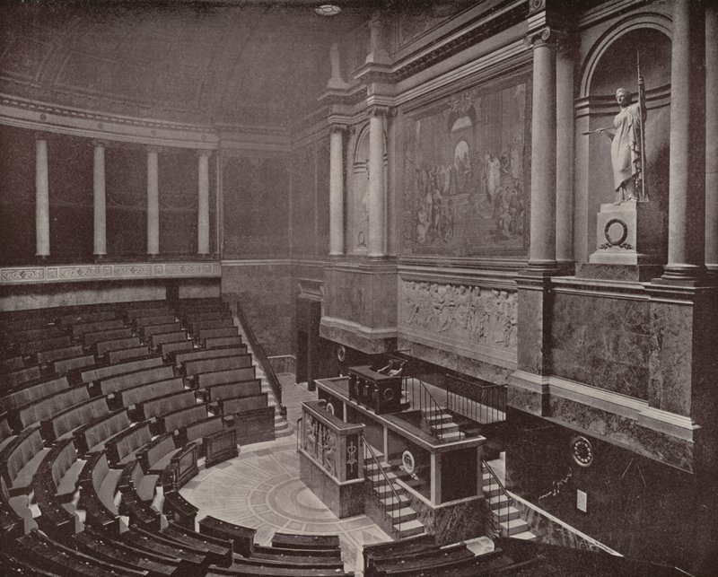 Paris: Legislative Hall, Chamber of Deputies by French Photographer