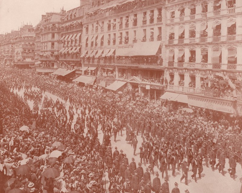 Paris: President of the Republic and the Funeral Procession by French Photographer
