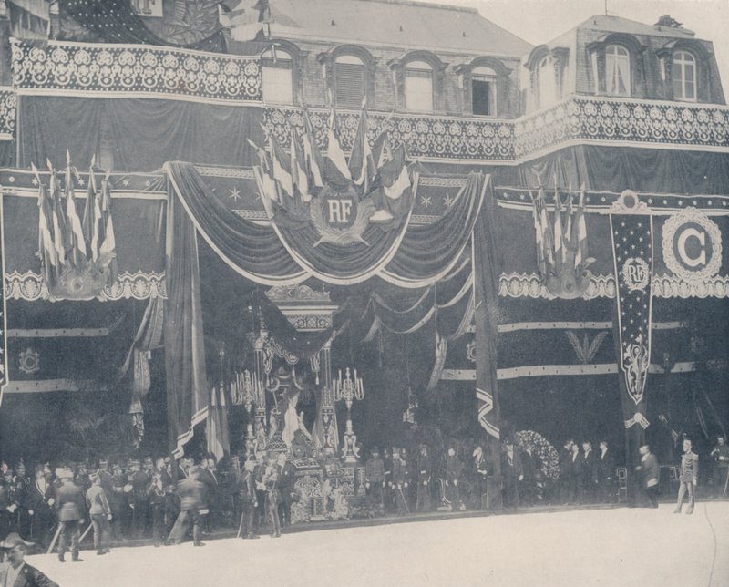 Paris: The Remains of President Carnot Lying in State by French Photographer