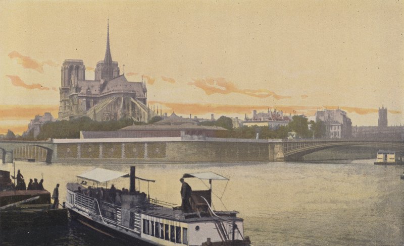 Paris, View of the Eastern Tip of the Ile de la Cite by French Photographer
