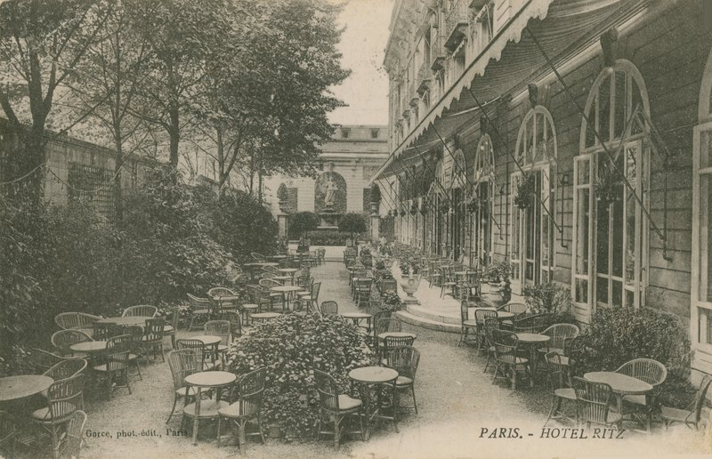 Patio of the Hotel Ritz, Paris by French Photographer