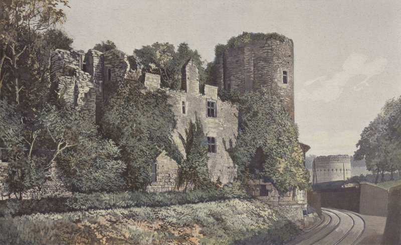 Perigueux, Chateau-Barriere and Vesone Tower, West View by French Photographer