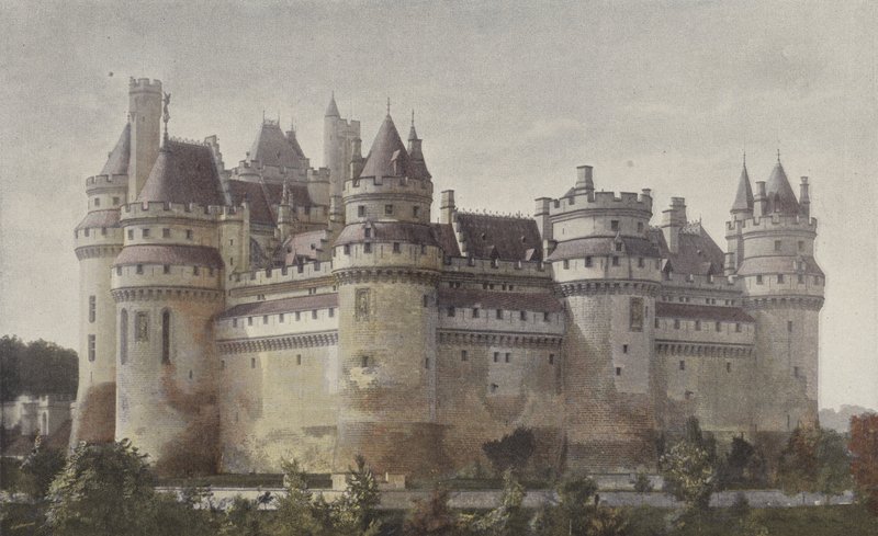 Pierrefonds, Castle (View from Villers-Cotterets Road) by French Photographer