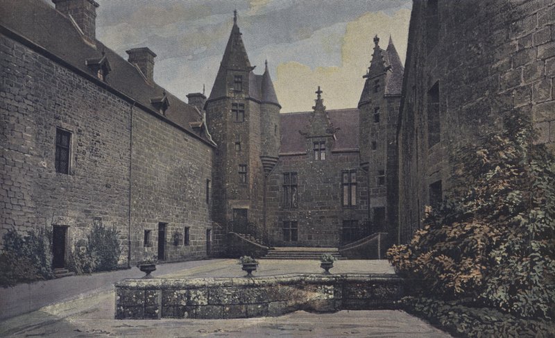Ploubezre, Castle of Kergrist, Ensemble on the Courtyard of Honor by French Photographer