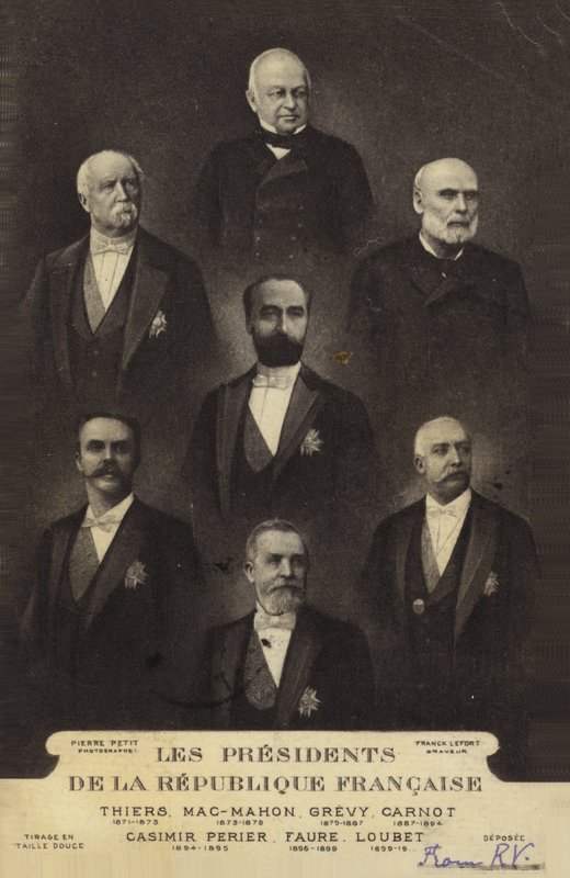 Presidents of the Republic of France by French Photographer