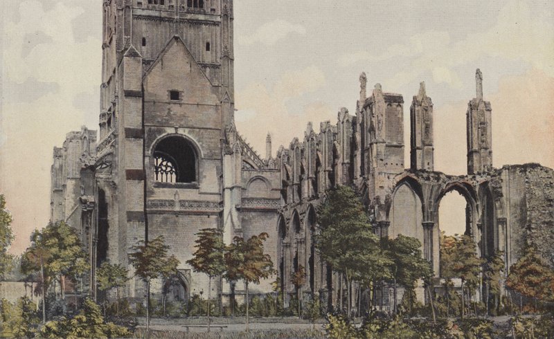 Saint-Omer, Ruins of Saint-Bertin Abbey by French Photographer