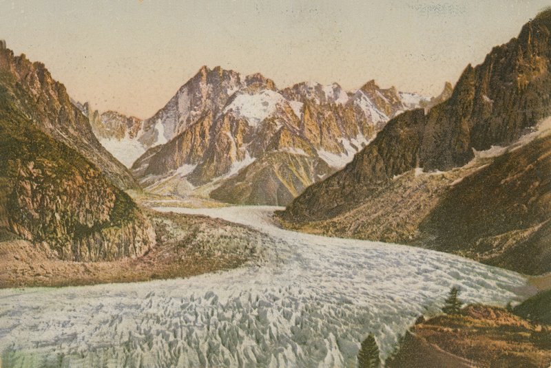 Scenic View of Mountains and Glacier by French Photographer