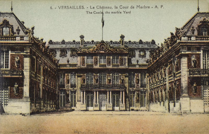 The Marble Court, Palace of Versailles by French Photographer