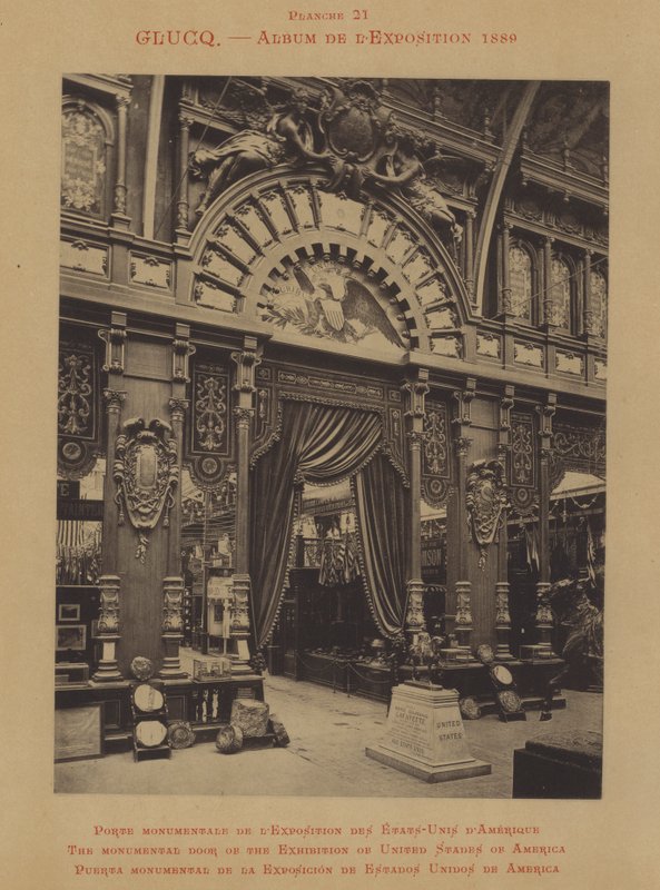 The Monumental Door of the Exhibition of United States of America by French Photographer