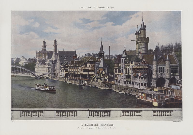 The Right Bank of the Seine During the Exposition Universelle 1900, Paris by French Photographer